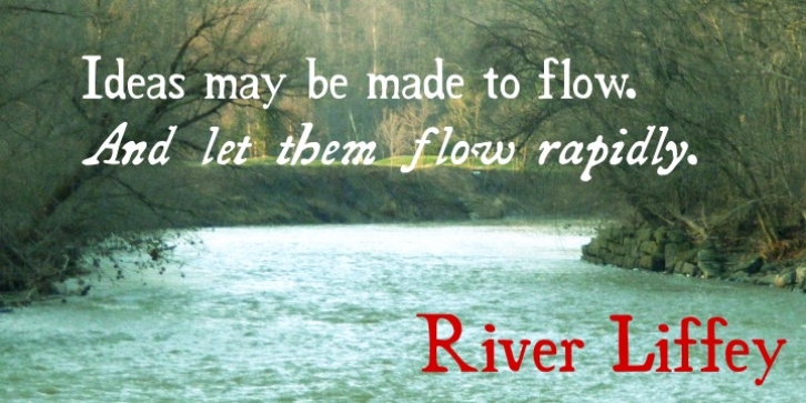 River Liffey font preview
