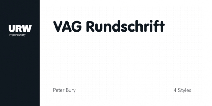 VAG Rundschrift font preview