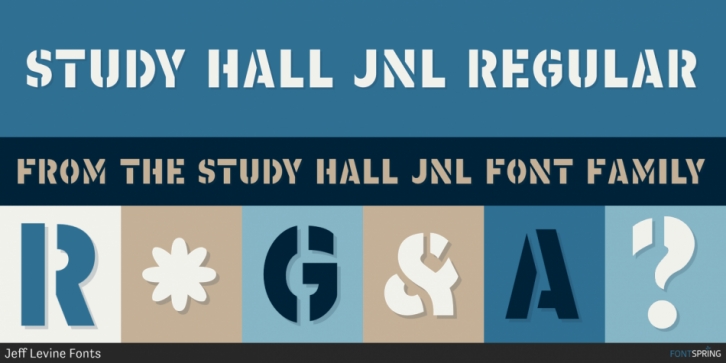 Study Hall JNL font preview
