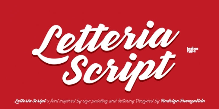 Letteria Script font preview