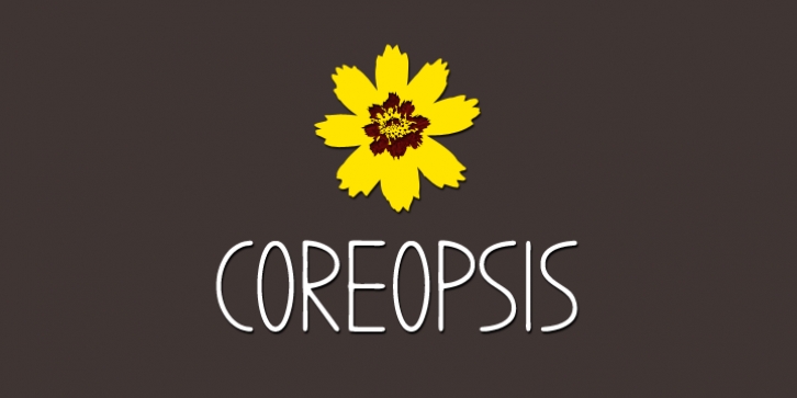 Coreopsis font preview