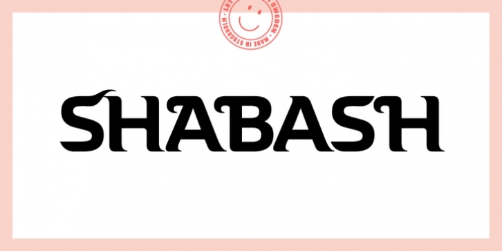 Shabash Pro font preview