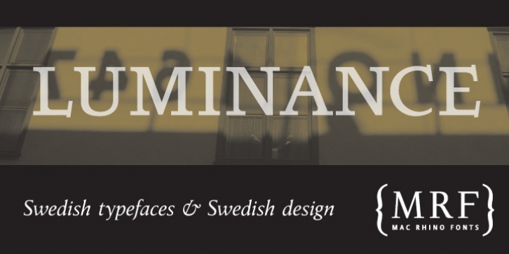Luminance font preview