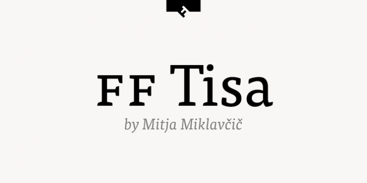 FF Tisa Pro font preview