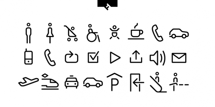 FF Netto Icons font preview