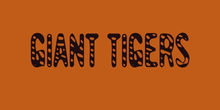 Giant Tigers font preview