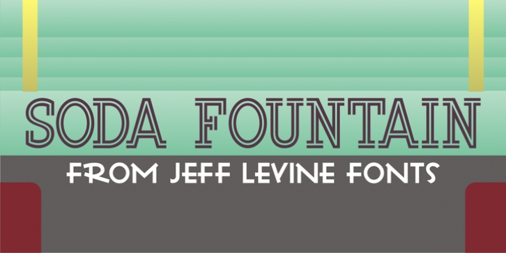Soda Fountain JNL font preview