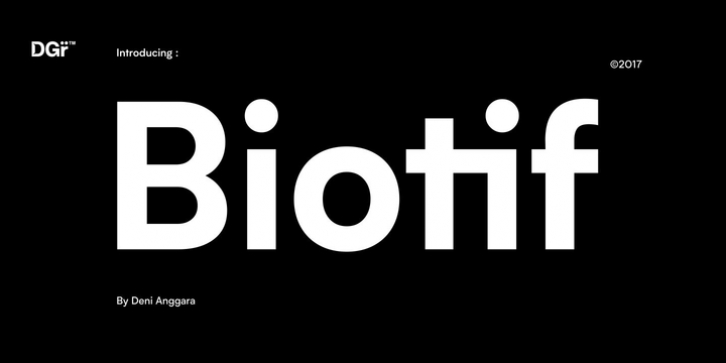 Biotif font preview