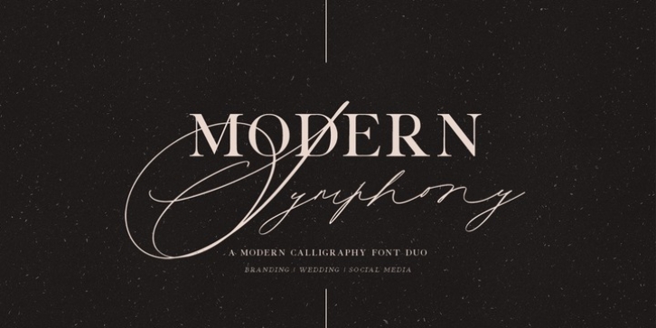 Modern Symphony font preview