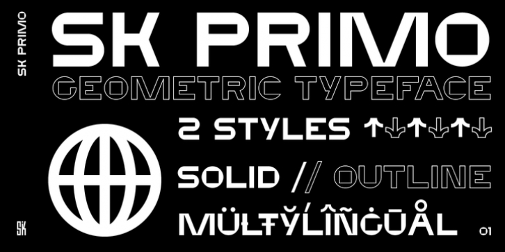 SK Primo font preview