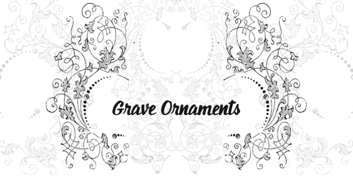Grave Ornaments font preview