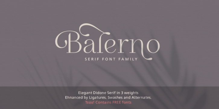 Balerno font preview