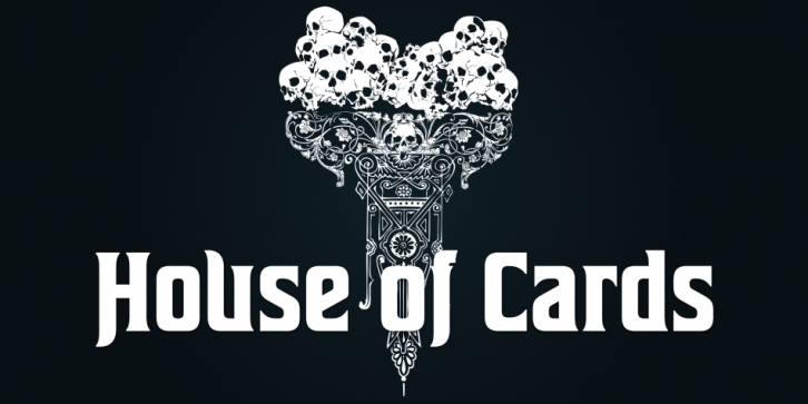 House of cards font preview