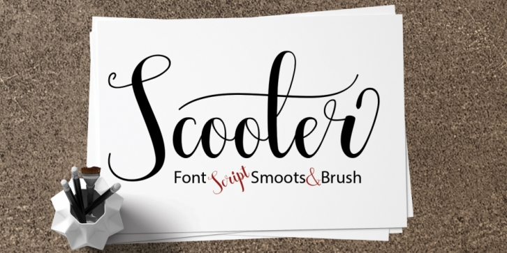 Scooter font preview