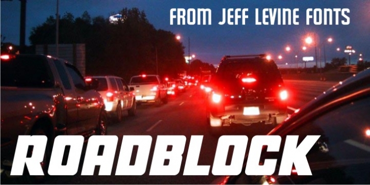 Roadblock JNL font preview