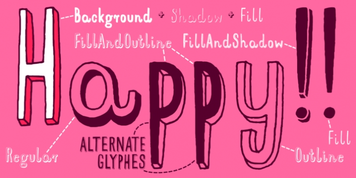 Mr Happy font preview