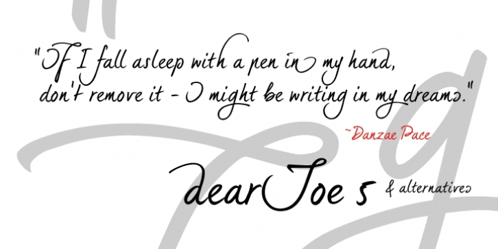 dearJoe 5 font preview