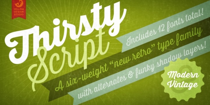 Thirsty Script font preview
