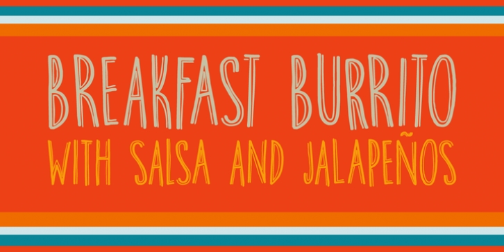 Breakfast Burrito font preview