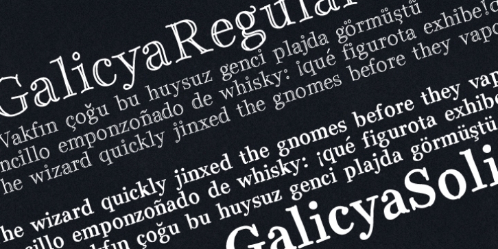 Galicya font preview