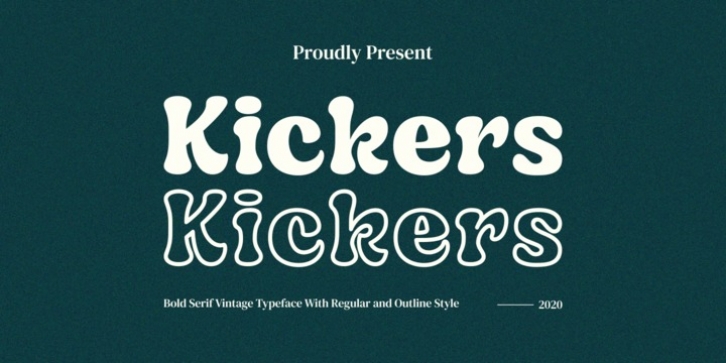 Kickers font preview