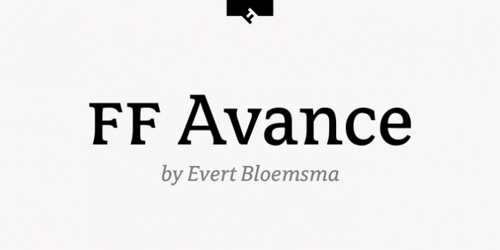 FF Avance font preview