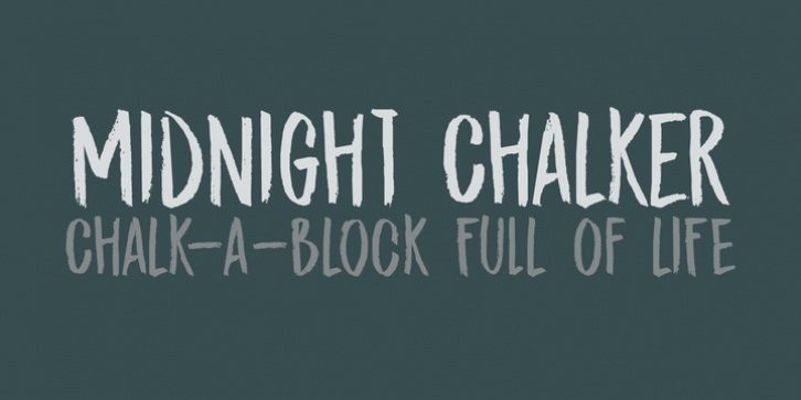 Midnight Chalker font preview