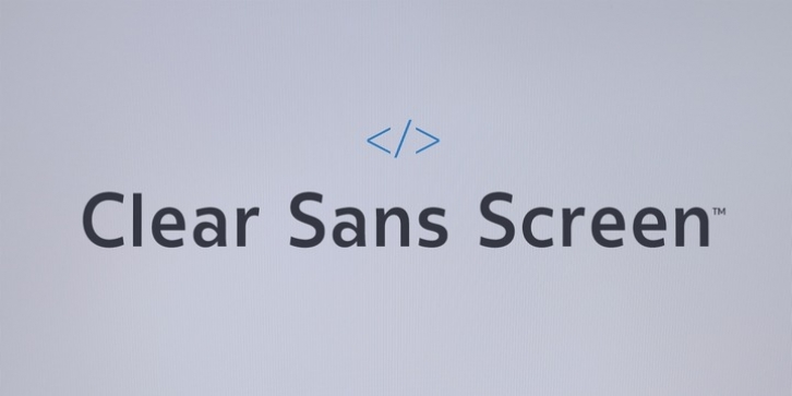 Clear Sans Screen font preview