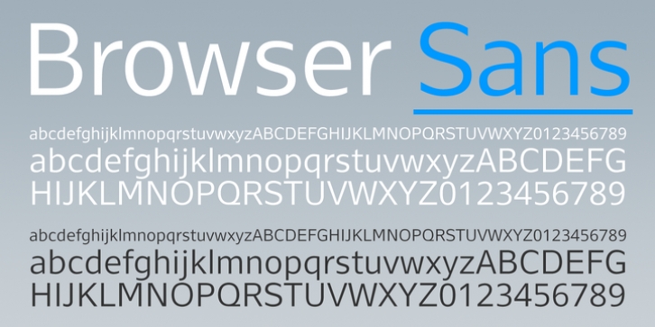 Browser Sans font preview