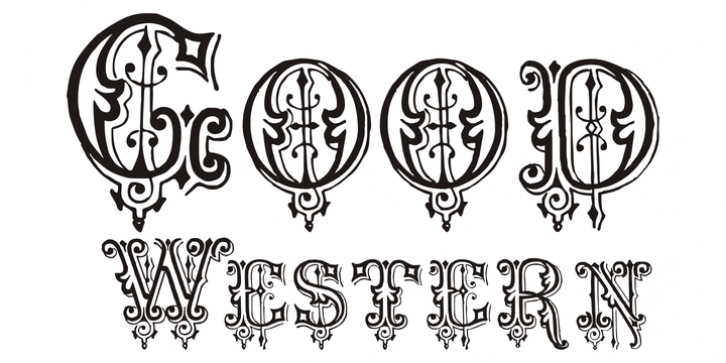 Good Western font preview