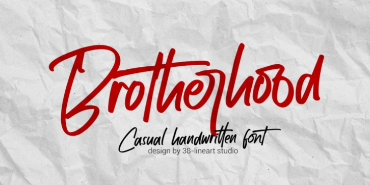 Brotherhood font preview