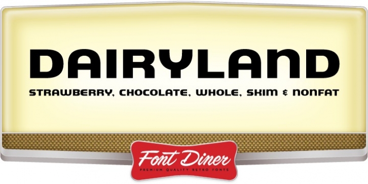 Dairyland font preview
