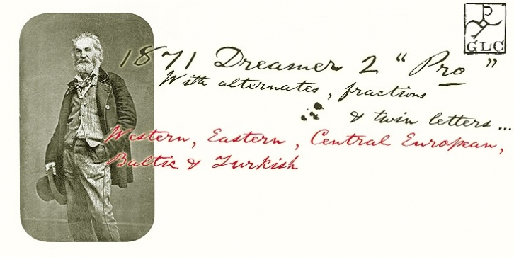 1871 Dreamer 2 Pro font preview