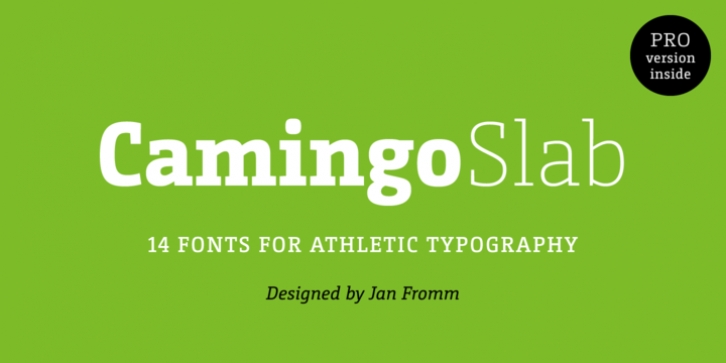 CamingoSlab font preview