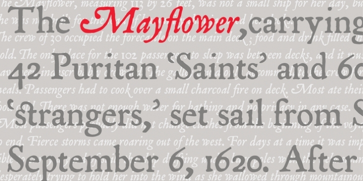 P22 Mayflower font preview