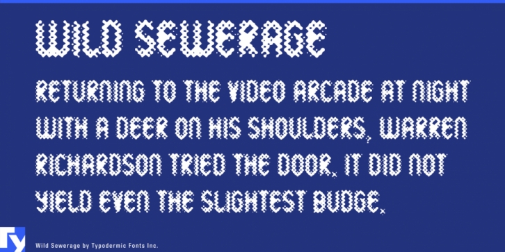 Wild Sewerage font preview