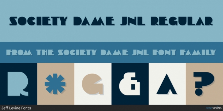 Society Dame JNL font preview