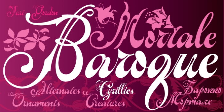 Baroque Mortale font preview
