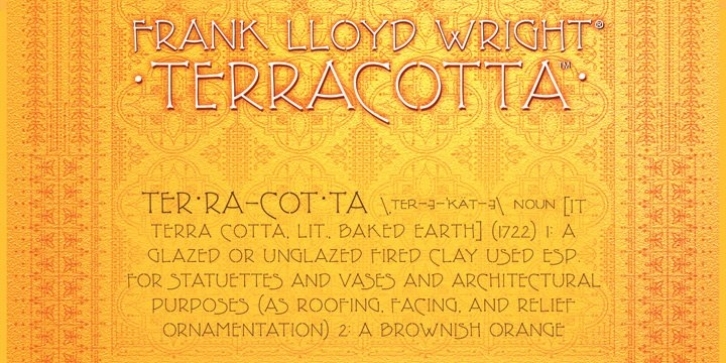 P22 FLLW Terracotta font preview