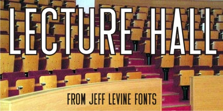 Lecture Hall JNL font preview
