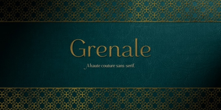 Grenale font preview
