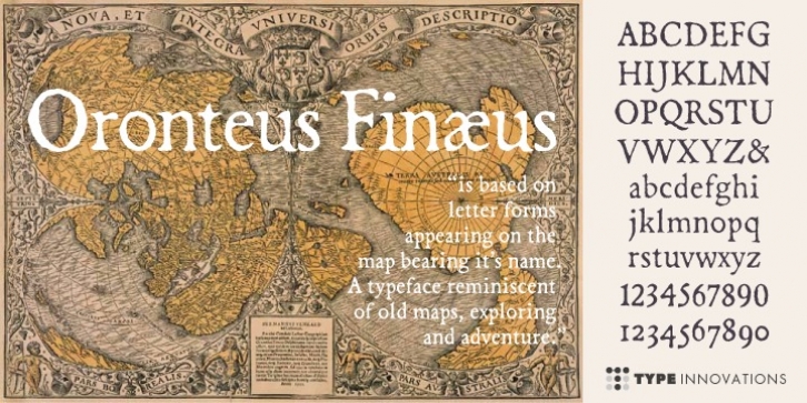 Oronteus Finaeus font preview
