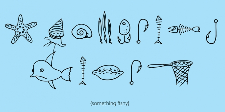 Something Fishy font preview
