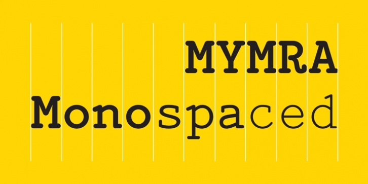 Mymra Mono font preview