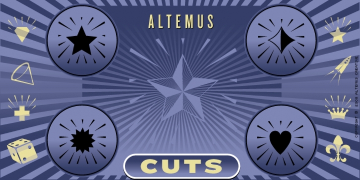 Altemus Cuts font preview