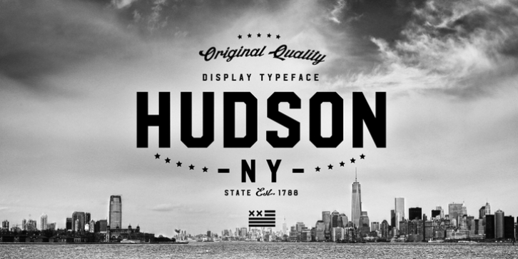 Hudson NY font preview