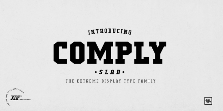 Comply Slab font preview