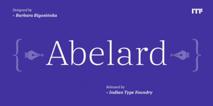 Abelard font preview