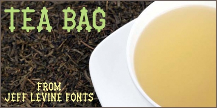 Tea Bag JNL font preview