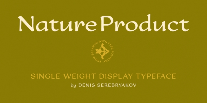 Nature Product font preview